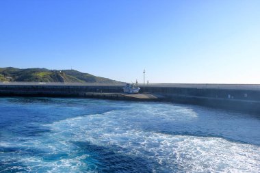 Tarifa köyünün limanı Cebelitarık Boğazı, Endülüs, İspanya