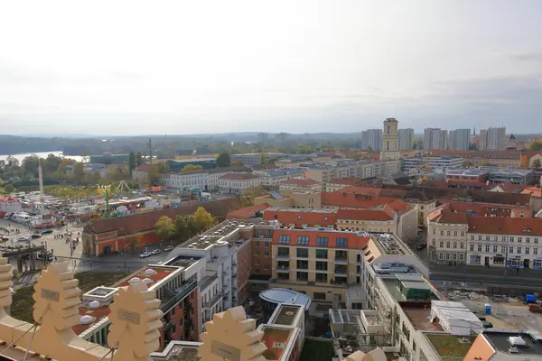 Potsdam, Brandenburg, Almanya - 19 Ekim 2024: St. Nikolai Kilisesi 'nden (Nikolaikirche)