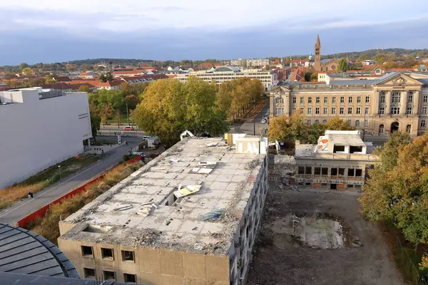 Potsdam, Brandenburg, Almanya - 19 Ekim 2024: St. Nikolai Kilisesi 'nden (Nikolaikirche)