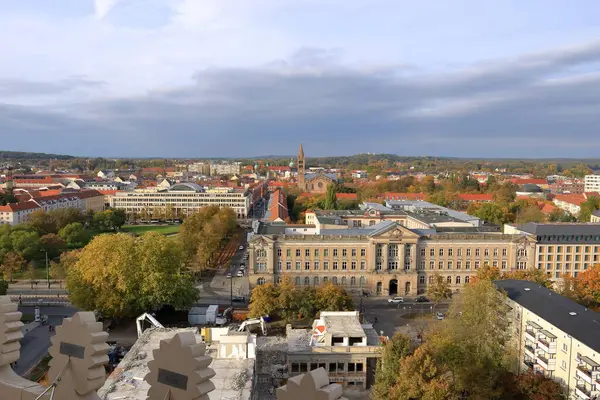 Potsdam, Brandenburg, Almanya - 19 Ekim 2024: St. Nikolai Kilisesi 'nden (Nikolaikirche)