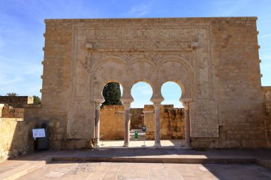Medine Azahara, Madinat al-Zahra, Cordoba, Endülüs, İspanya 'nın eski kalıntıları.