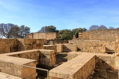Medine Azahara, Madinat al-Zahra, Cordoba, Endülüs, İspanya 'nın eski kalıntıları.