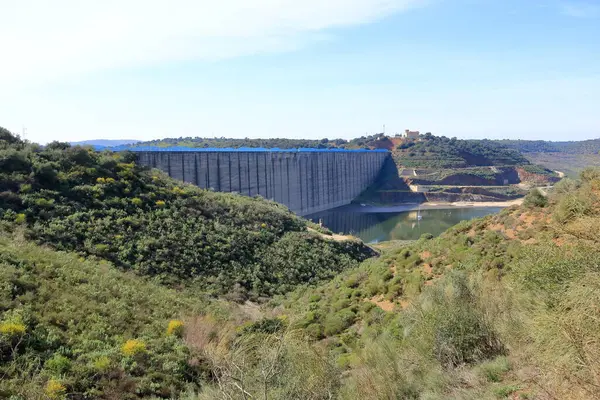 Almodovar del Rio, Cordoba, Endülüs, İspanya yakınlarındaki Brena rezervuarı.