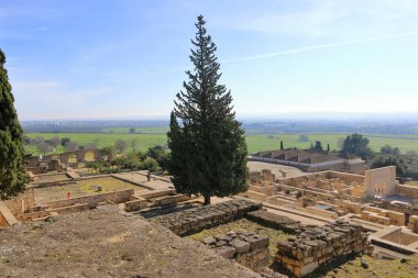 İspanya 'da Cordoba, Endülüs - 14 Şubat 2025: Medine Azahara, Madinat al-Zahra