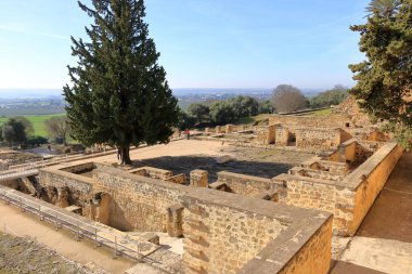 İspanya 'da Cordoba, Endülüs - 14 Şubat 2025: Medine Azahara, Madinat al-Zahra