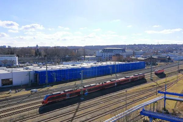 Dresden, Almanya Saksonya - Şubat 02 2025: Dresden - Plauen