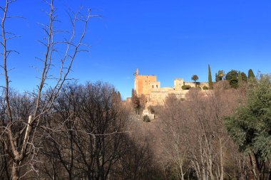 Granada, Endülüs 'teki tarihi Alhambra Sarayı.