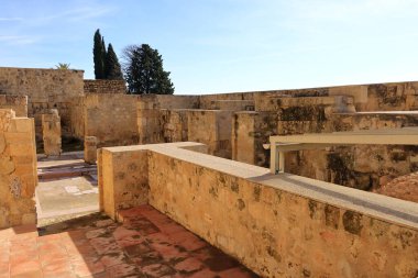 Medine Azahara, Madinat al-Zahra, Cordoba, Endülüs, İspanya 'nın eski kalıntıları.