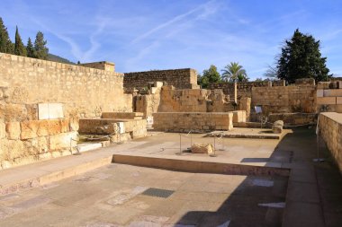 Medine Azahara, Madinat al-Zahra, Cordoba, Endülüs, İspanya 'nın eski kalıntıları.