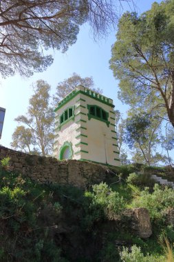 Guadalhorce rezervuarı etrafındaki manzara, Ardales, Endülüs, İspanya