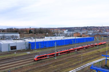 Dresden, Almanya Saksonya - 08 Ocak 2025: Dresden - Plauen