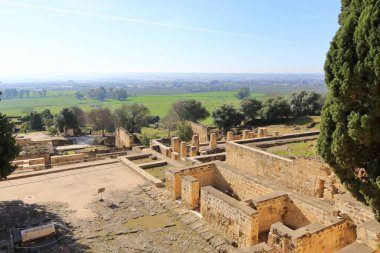 İspanya 'da Cordoba, Endülüs - 14 Şubat 2025: Medine Azahara, Madinat al-Zahra