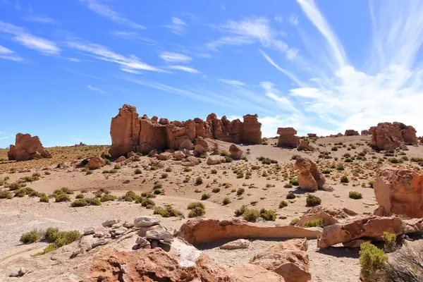 Güney Bolivya 'daki Bosque de Piedras kaya oluşumu (Valle de Rocas, Ciudad de Piedra)