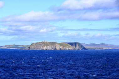 distant view to the south coast of the Shetland Islands, Scotland