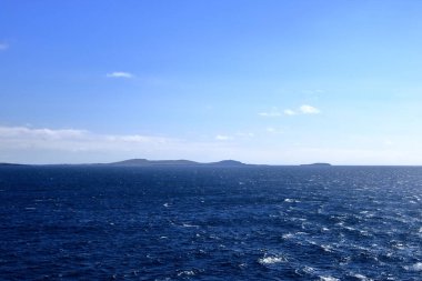 distant view to the south coast of the Shetland Islands, Scotland