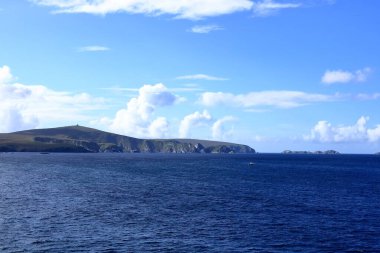 distant view to the north coast of the Shetland Islands (Unst island, Muckle Flugga Lighthouse), Scotland