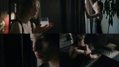 Kafkasyalı, kuruntulu, paranoyak ve gözetlenmekten hoşlanan, rahatsız edici düşünceleri olan, evinde bir bardak su tutan genç bir kadın.