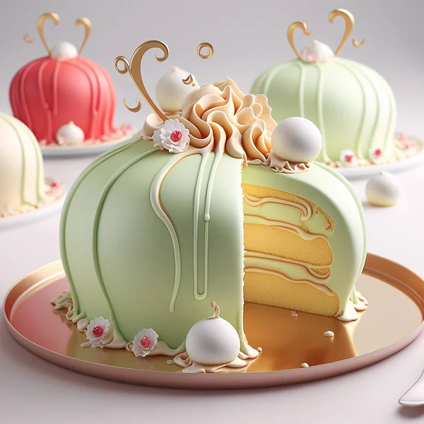 pastel pou elegante  Cute cakes, Cake, Yummy cakes