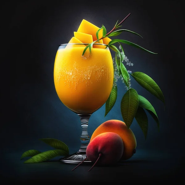 Mango delicious fruit, juice splash, and natural mango juice.