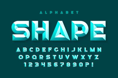 Cristal characters design, original glossy alphabet style, letters and numbers. Vector characters.