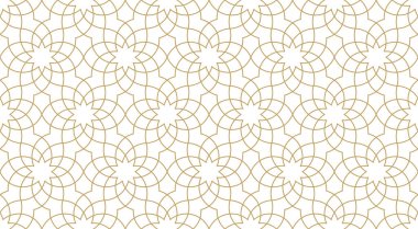 Otantik Arap tarzında kusursuz geometrik desen. Vektör illüstrasyonu