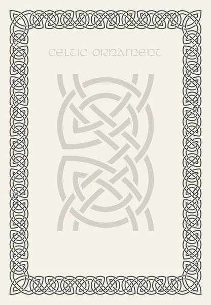 Premium Vector  Celtic knot corner. decorative vintage border ornament
