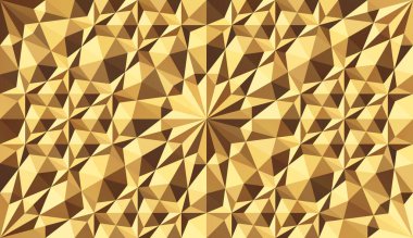 Otantik Arap tarzında kusursuz altın 3D desenli. Vektör illüstrasyonu