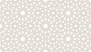 Otantik Arap tarzında kusursuz kağıt deseni. Vektör illüstrasyonu