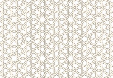 Otantik Arap tarzında kusursuz kağıt deseni. Vektör illüstrasyonu