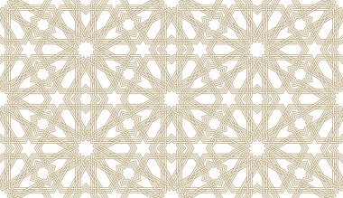 Otantik Arap tarzında kusursuz kağıt deseni. Vektör illüstrasyonu