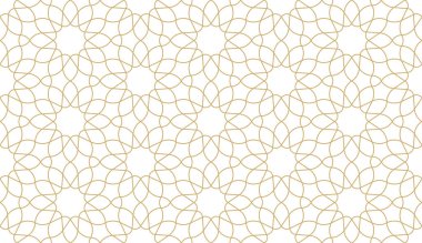 Otantik Arap tarzında kusursuz geometrik desen. Vektör illüstrasyonu
