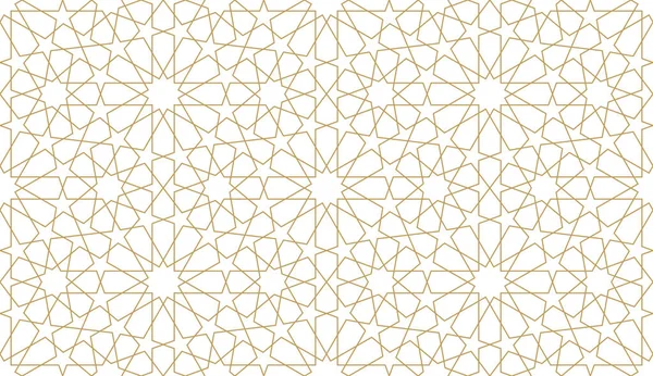 Otantik Arap tarzında kusursuz geometrik desen. Vektör illüstrasyonu