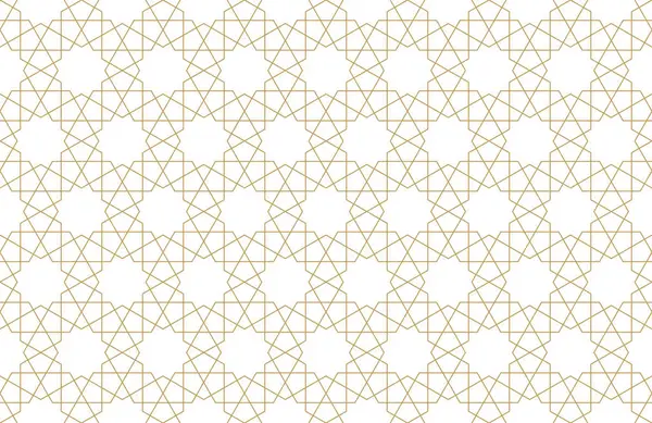Patrón Geométrico Sin Costuras Auténtico Estilo Árabe Ilustración Vectorial — Vector de stock