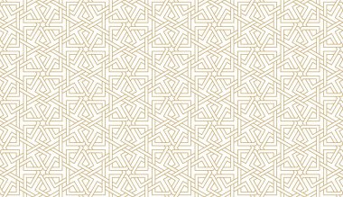 Otantik Arap tarzında kusursuz geometrik desen. Vektör illüstrasyonu