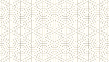 Otantik Arap tarzında kusursuz geometrik desen. Vektör illüstrasyonu