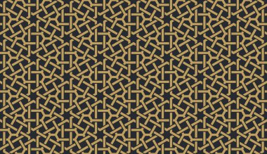 Otantik Arap tarzında kusursuz geometrik desen. Vektör illüstrasyonu