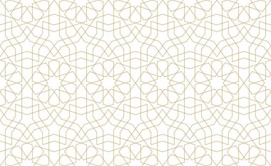 Otantik Arap tarzında kusursuz geometrik desen.