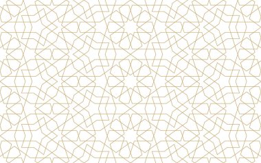 Otantik Arap tarzında kusursuz geometrik desen. Vektör illüstrasyonu