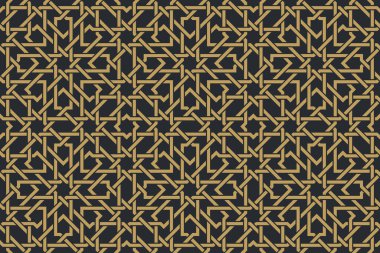 Otantik Arap tarzında kusursuz geometrik desen.