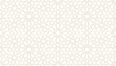 Otantik Arap tarzında kusursuz geometrik desen. Vektör illüstrasyonu