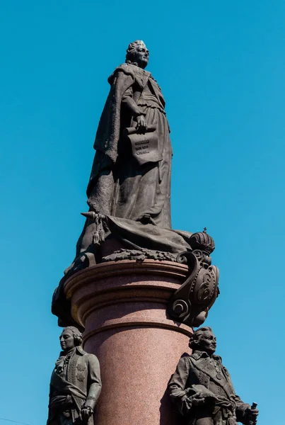 Памятник Императрице Екатерины Одессе Скульптура — стоковое фото