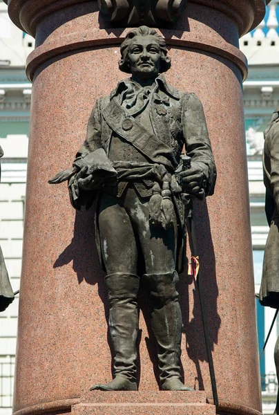 Monument Över Grundarna Odessa Skulptur Prins Grigorij Potemkin Tauricheski — Stockfoto
