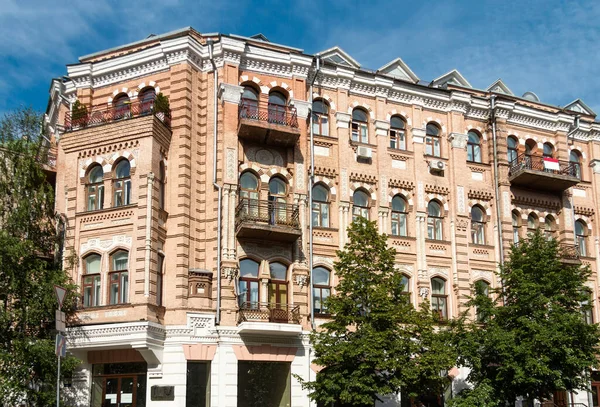Olhynska Street Kiev Casa Velha Estilo Mourisco — Fotografia de Stock
