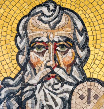 Mosaic icon of the prophet Moses