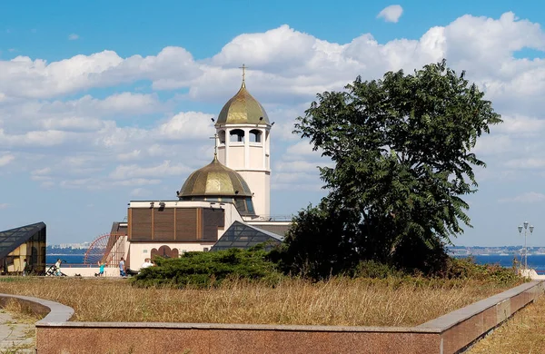 Igreja Ortodoxa São Nicolau Porto Mar Odessa — Fotografia de Stock