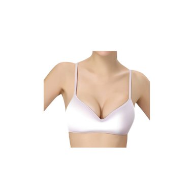 Kadın beyaz sütyen taşıyıcısı