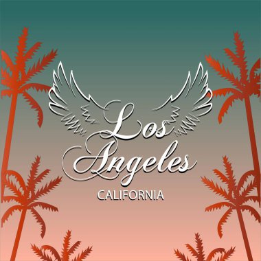 Los Angeles Kelime Sanat Şehri Tabelası ve Tişört Tasarımı