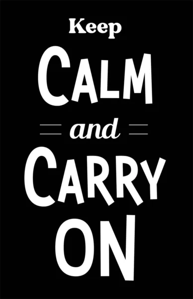 Keep Calm Carry Shirt Graphics — Stock Vector