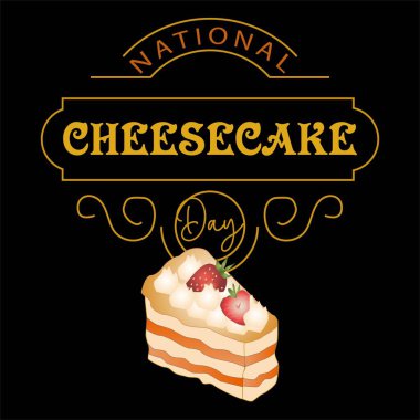 Ulusal Cheesecake Günü İşareti ve Rozeti