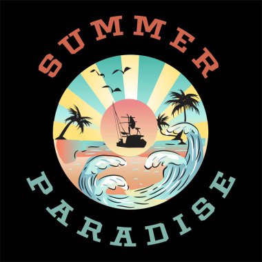 Yaz Cenneti Tabelası ve Rozet Tasarımı